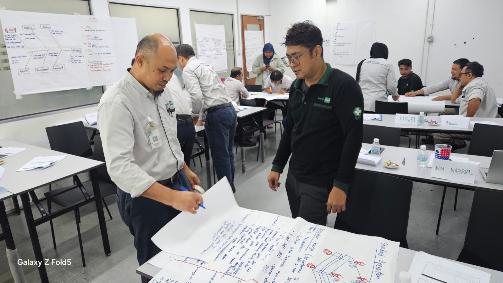 Action planning table activity during Pesaka Nuri training