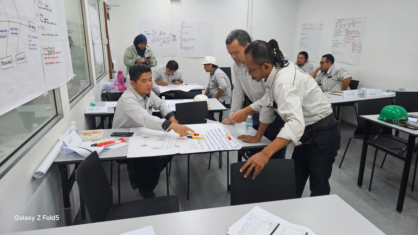Table coaching activity during Pesaka Nuri training