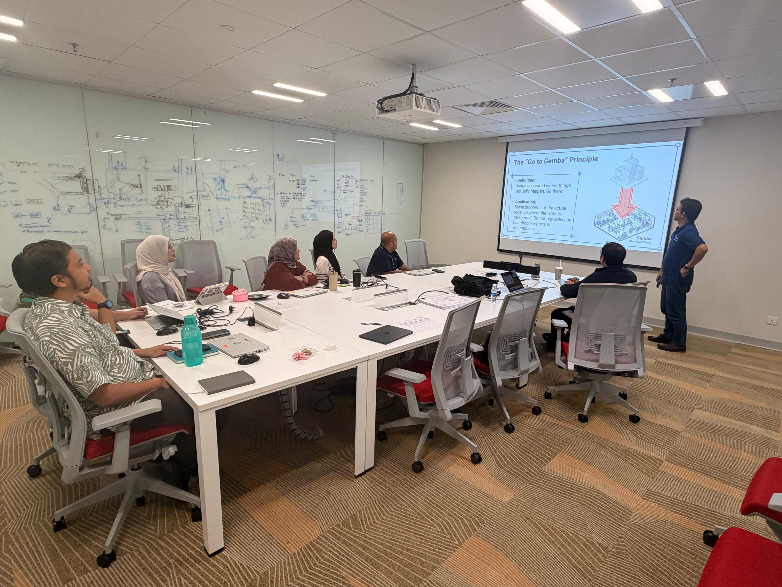 Petronas Kaizen Principles classroom briefing session