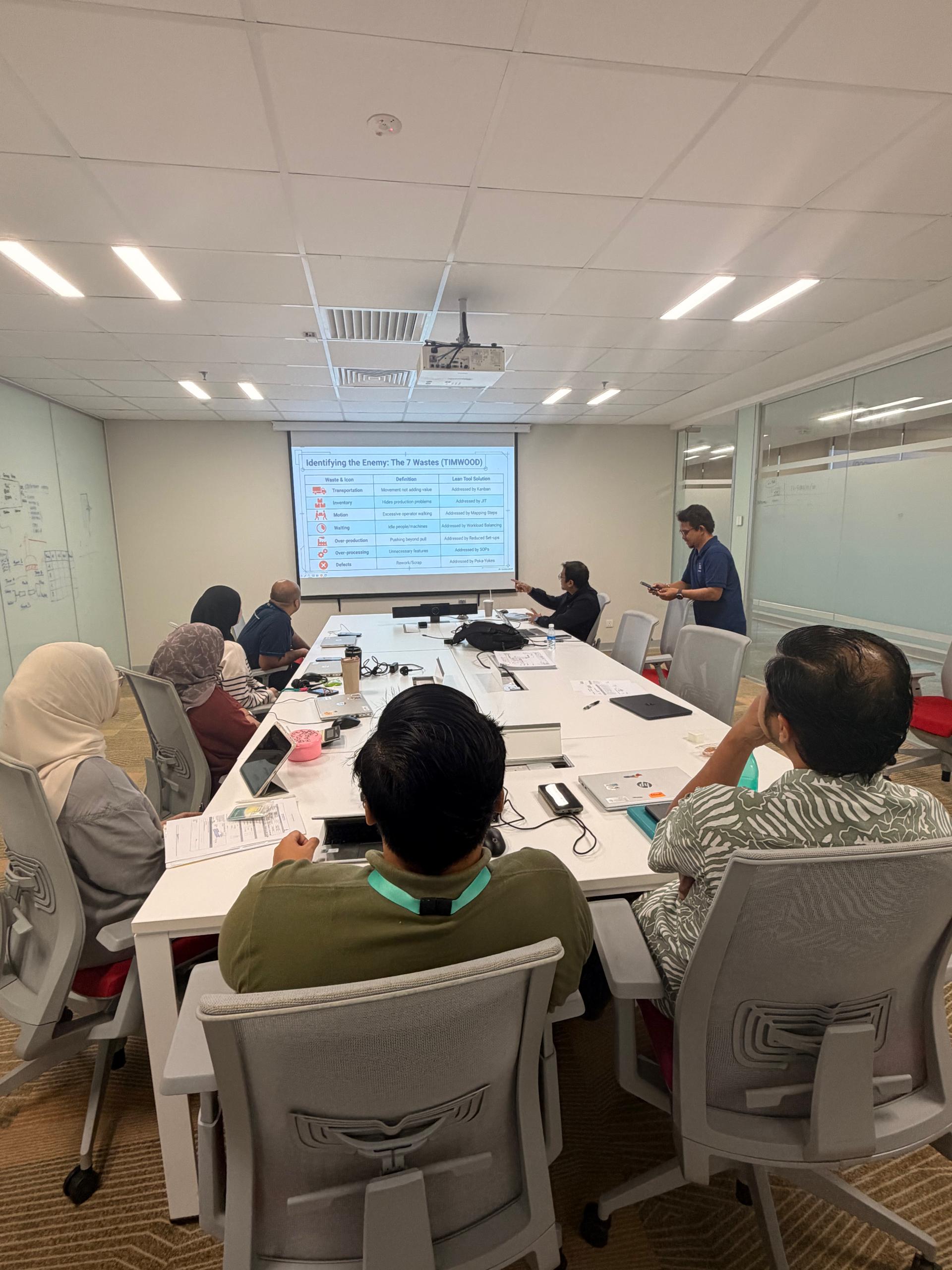 Petronas Kaizen Principles training classroom view