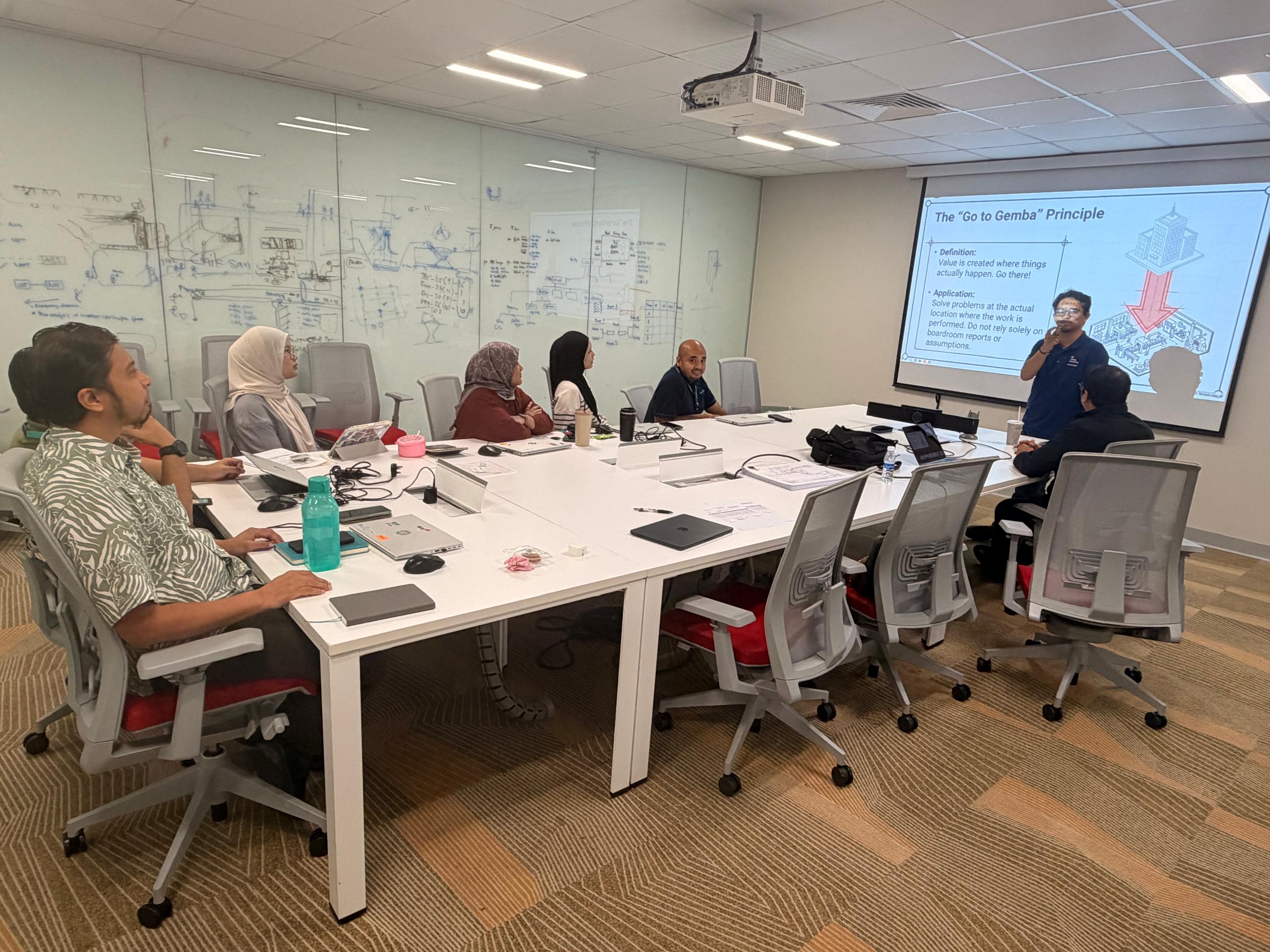 Facilitation during Petronas Kaizen Principles training