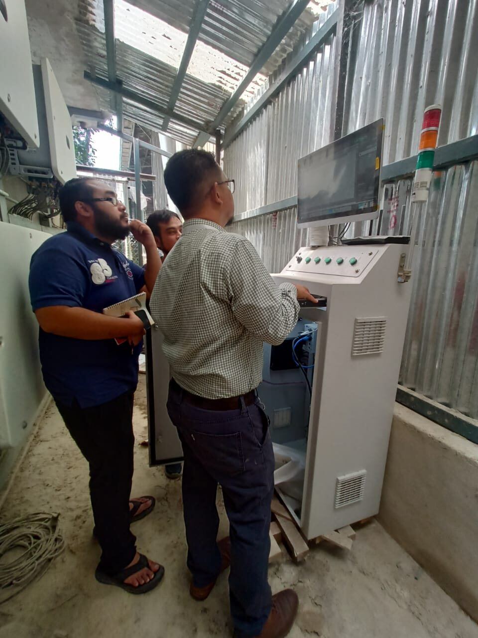Control panel gemba review during a manufacturing site assessment
