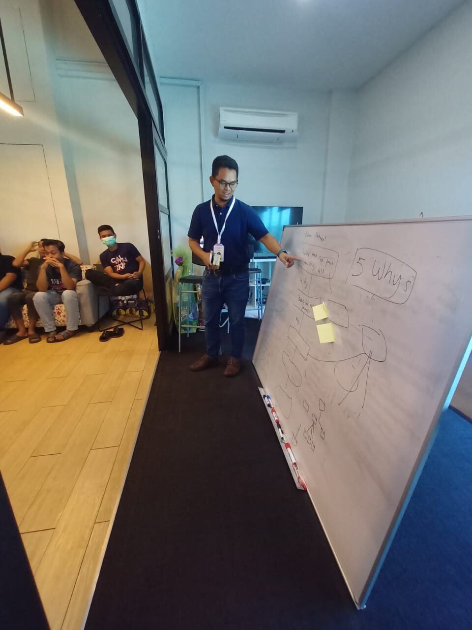 Front room training delivery by Husni Halim for manufacturing participants